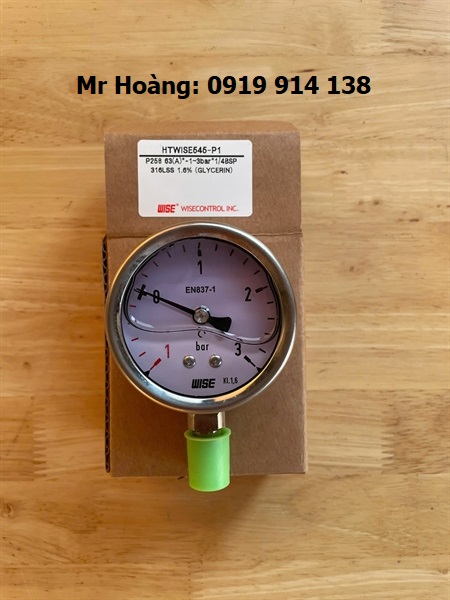 Đồng hồ áp suất Wise P258 